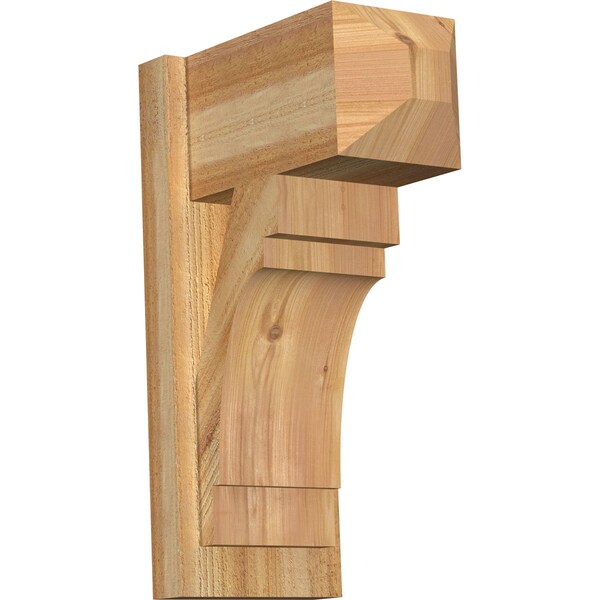 Ekena Millwork Merced Craftsman Rough Sawn Outlooker, Western Red Cedar, 8"W x 14"D x 22"H OUT08X14X22MRC04RWR - main